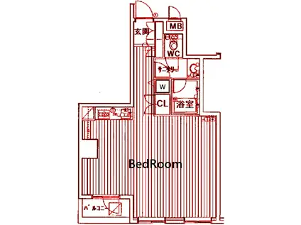 アークステージ関内(ワンルーム/4階)の間取り写真
