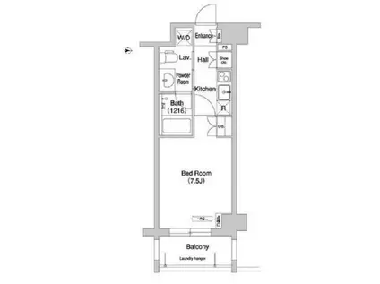 コンフォリア下北沢 5F(1K/5階)の間取り写真