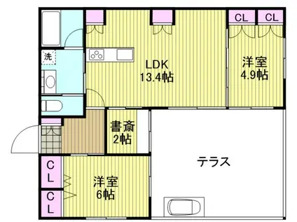 へーベルメゾンプラス(2SLDK/1階)の間取り写真