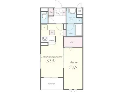 LE SOLEIL(1LDK/3階)の間取り写真