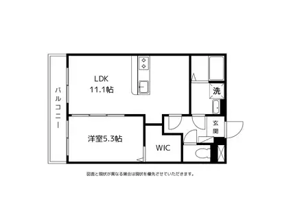 KORAT(1LDK/2階)の間取り写真