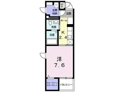 サンリット II(1K/3階)の間取り写真