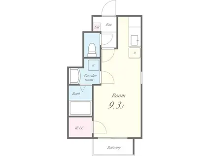 フォレスト江井島(ワンルーム/1階)の間取り写真