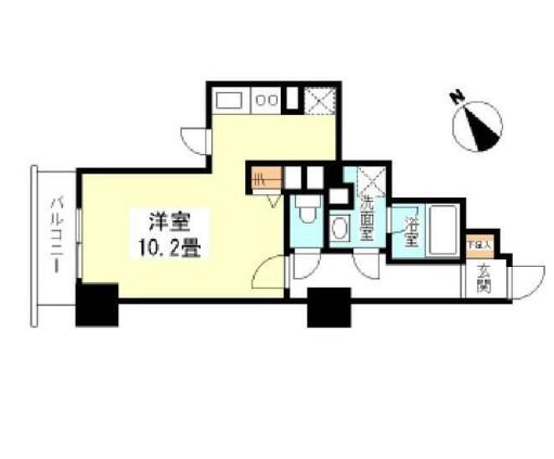 TKフラッツ渋谷(ワンルーム/4階)の間取り写真