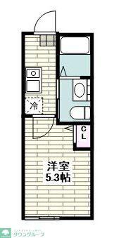 GIRASOL M(1K/1階)の間取り写真
