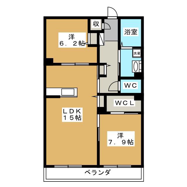 MASTTOWN ASTRAEA(2LDK/1階)の間取り写真