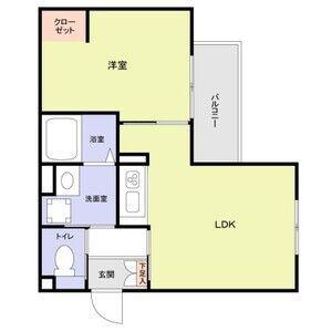 エムズ ヴィラ さいたま新都心(1LDK/3階)の間取り写真