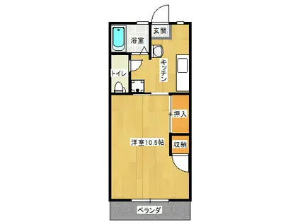 後藤マンション(1K/1階)の間取り写真