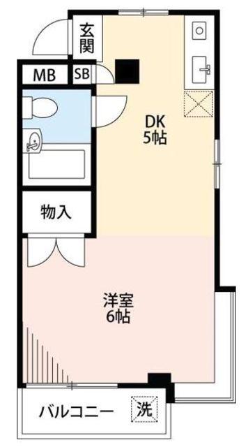 シティー大和田(ワンルーム/3階)の間取り写真