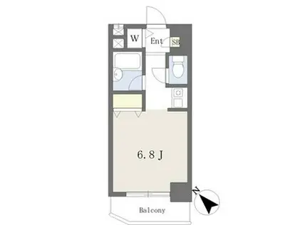 PENOTO杁中(ワンルーム/5階)の間取り写真