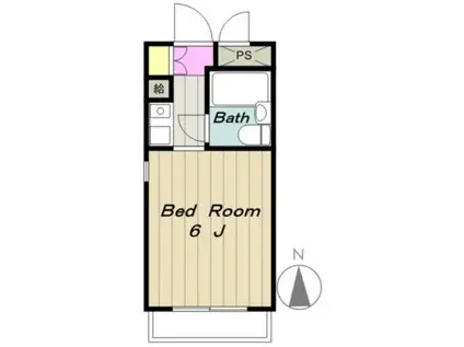 スカイコート橋本第2(1K/3階)の間取り写真