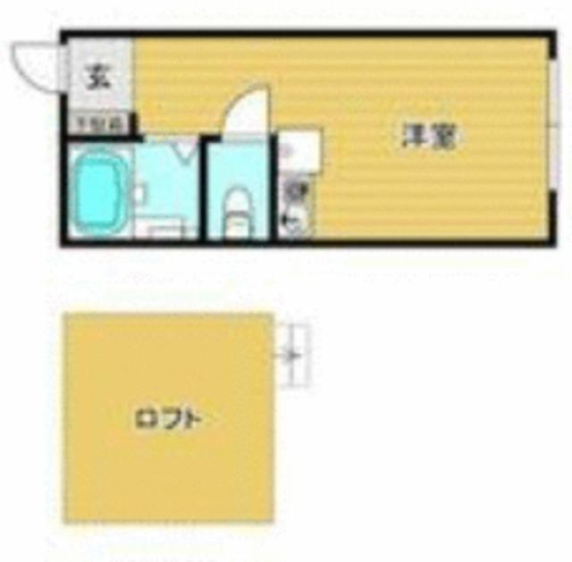 ユナイト東寺尾リチャーズの丘(ワンルーム/2階)の間取り写真