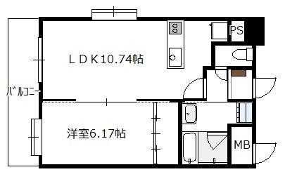 AD・GRAYSIII(1LDK/4階)の間取り写真