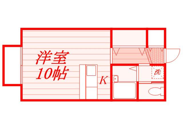 プレサージュ(ワンルーム/1階)の間取り写真