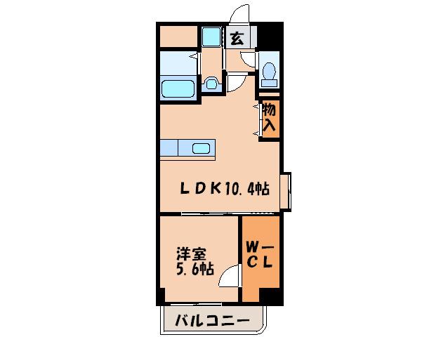 グローリア・ミオ・大野城(1LDK/4階)の間取り写真