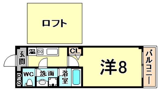VIRGO ZWEI(1K/2階)の間取り写真