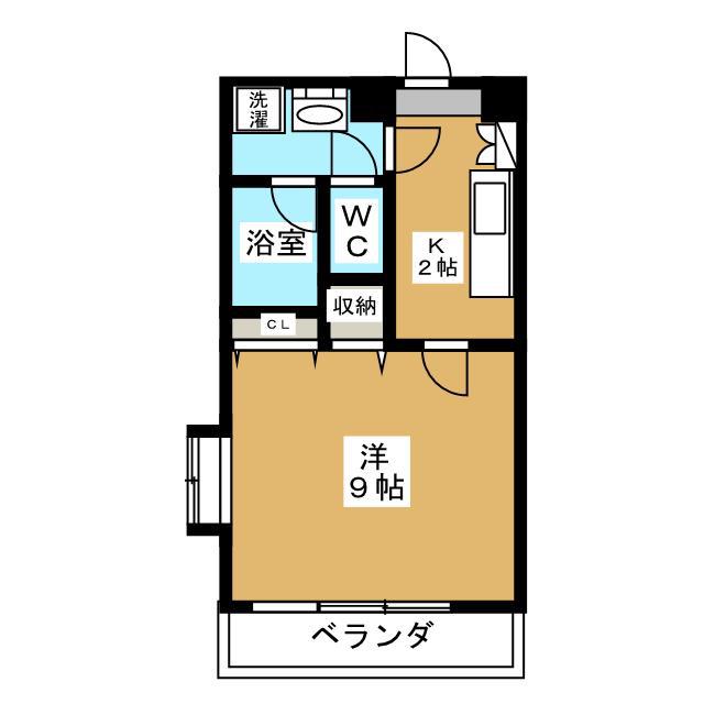 フジマンションイースト葛西(1K/3階)の間取り写真