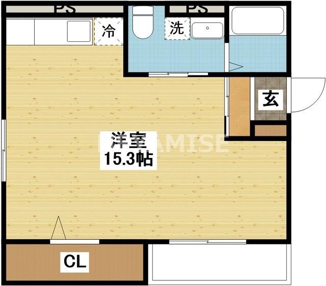 レセンテ東長崎(ワンルーム/1階)の間取り写真