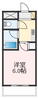 プレアール和泉府中(1K/2階)の間取り写真