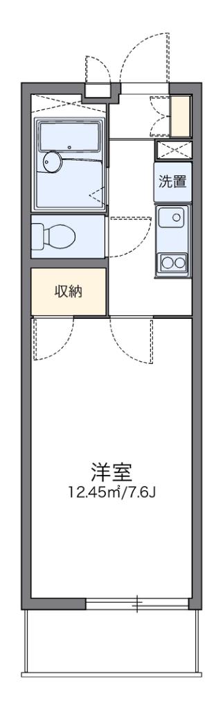 レオパレスアネックス(1K/2階)の間取り写真