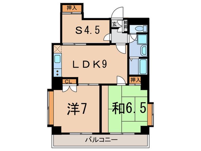 ローレル小石川(2SLDK/3階)の間取り写真