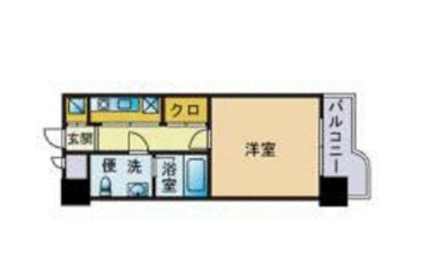 ビジネス・ワン天神 (1K/8階)の間取り写真
