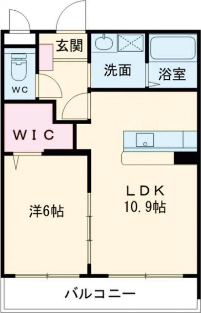 STELLA小池原(1LDK/1階)の間取り写真