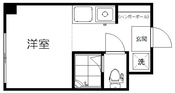 サンハイム田町(ワンルーム/11階)の間取り写真