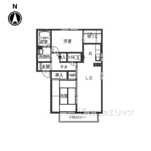 アーバヒルG(2LDK/2階)の間取り写真