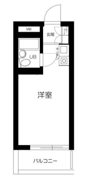 トップ赤羽(ワンルーム/4階)の間取り写真