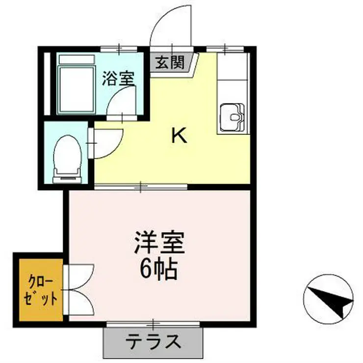 さぎたハイツ 1階階 間取り