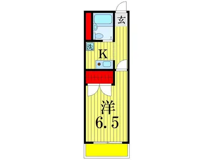 勝井マンション(1K/2階)の間取り写真