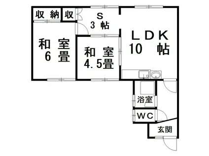 菅井マンション(2SLDK/1階)の間取り写真