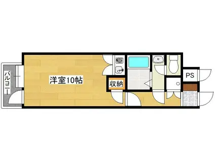 オリエンタル江南町(ワンルーム/11階)の間取り写真