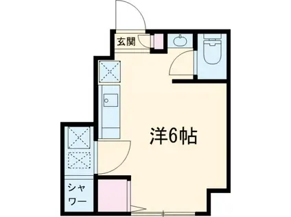 ソルナクレイシア成増(ワンルーム/1階)の間取り写真