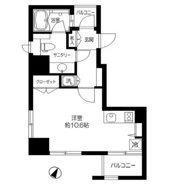 CATS原宿 6階階 間取り