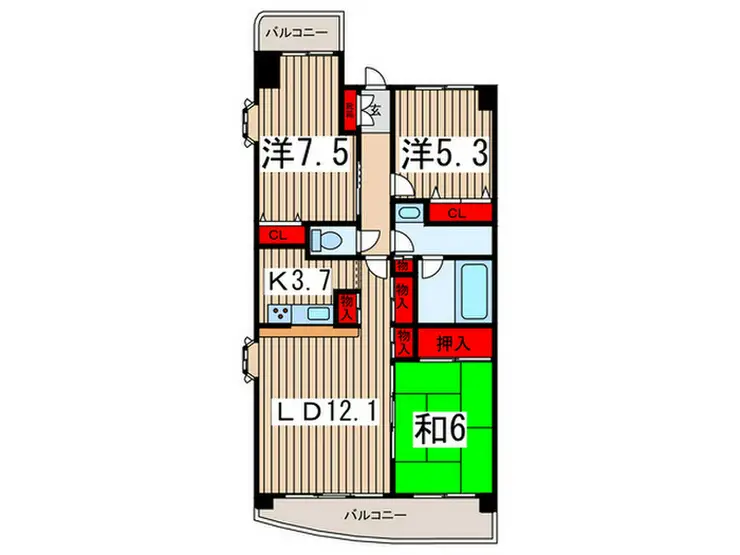 東浦和ガーデンプラザ壱番館 1階階 間取り