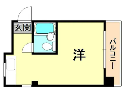 永手コスモハイツ(ワンルーム/4階)の間取り写真