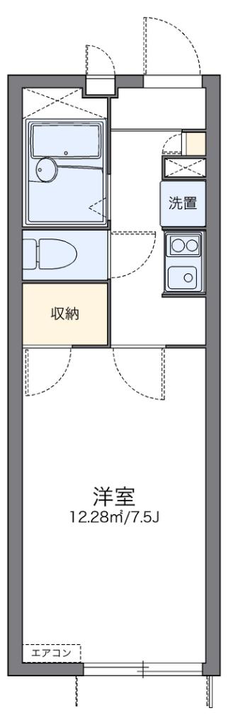 レオパレス大日イースト(1K/1階)の間取り写真