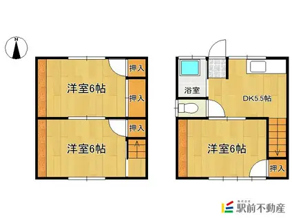 ドリームV(3DK/1階)の間取り写真