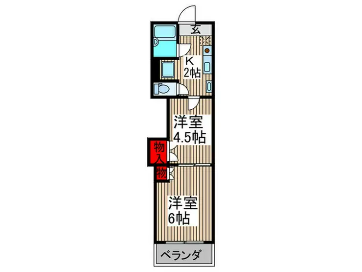 レジデンスカープ大宮 4階階 間取り