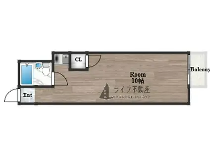 サンマリノ石切(1K/1階)の間取り写真