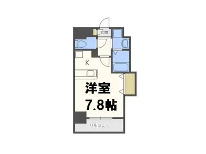 CASA MT 恵美須駅前(1K/9階)の間取り写真