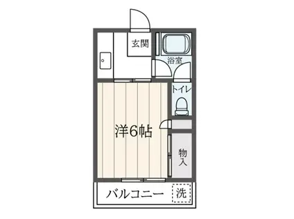 ニューオーツカマンション(1K/2階)の間取り写真