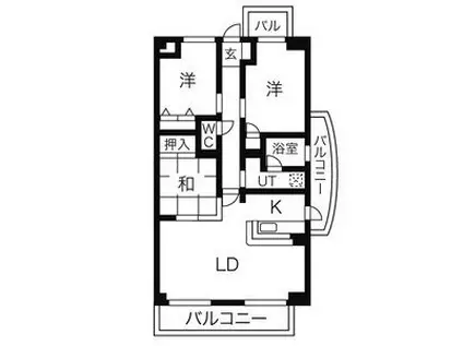 STAGE・M(3LDK/7階)の間取り写真