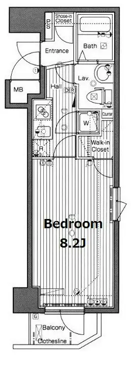グランド・ガーラ南麻布 14階階 間取り