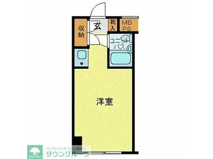 ハローレジデンス西葛西(ワンルーム/1階)の間取り写真