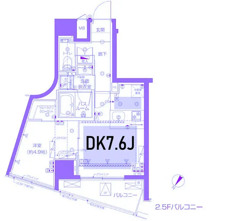 ZOOM渋谷神山町 3階階 間取り
