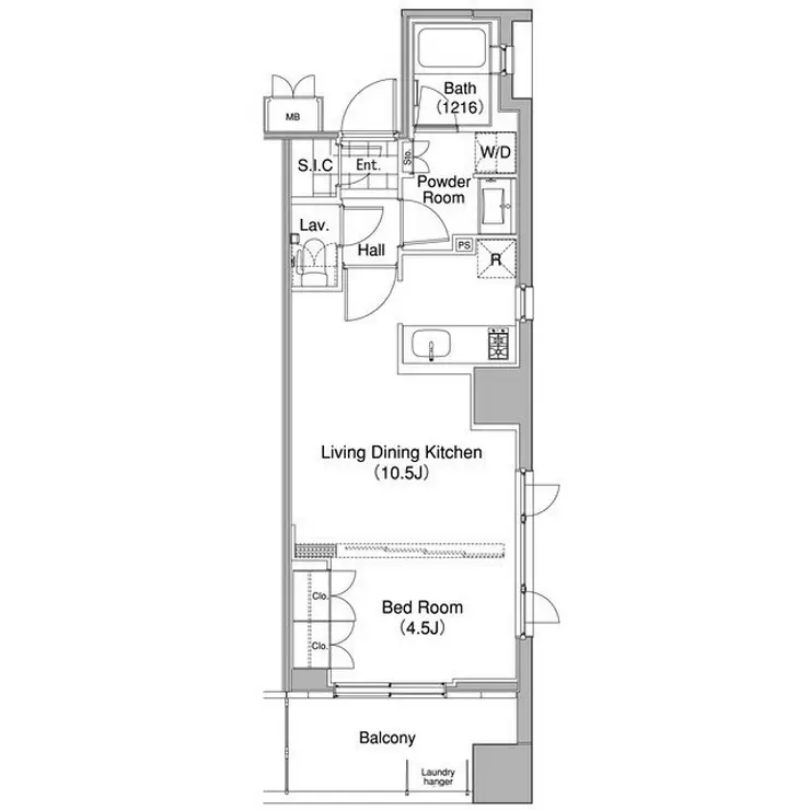 コンフォリア東池袋WEST 7階階 間取り