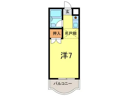 アーバンハイム(ワンルーム/5階)の間取り写真